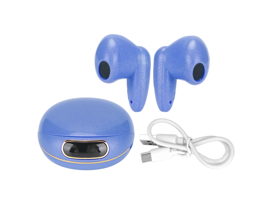 Auriculares Inalámbricos Bluetooth Con Cancelación De Ruido Y Sonido Estéreo Hifi Para El Trabajo Y La Conducción - Azul
