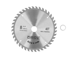 Hoja De Sierra Circular De Carburo De 8x40t Y 200 Mm, Resistente A La Corrosión, Para Carpintería Y Corte De Madera.