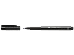 Bolígrafo de Tinta FABER-CASTELL Bolígrafo Artístico Pitt Fude Negro