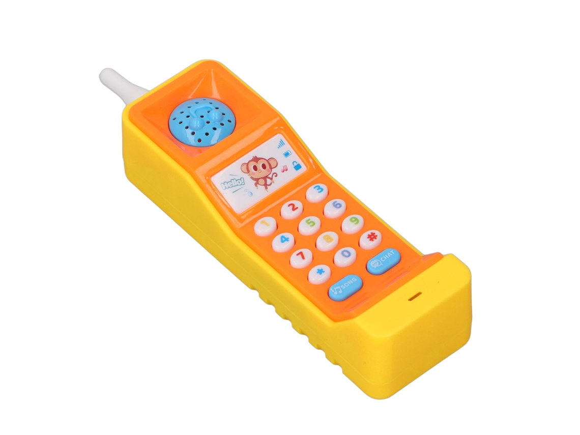 2026-juguete Teléfono Infantil Educativo Musical Simulación Retro Con Luces Para Niños Niñas Amarillo
