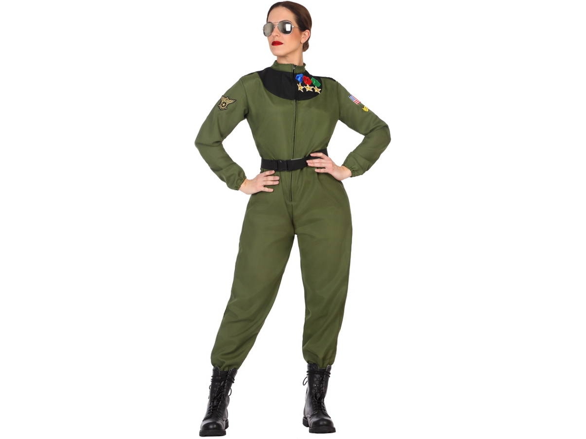 Disfraz de Mujer DISFRAZZES Piloto Militar (Talla: M-L - 38/42)