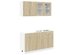 Juego de muebles de cocina de 4 piezas Lyon Oak Sonoma EXCLUSIVO DE LA CASA