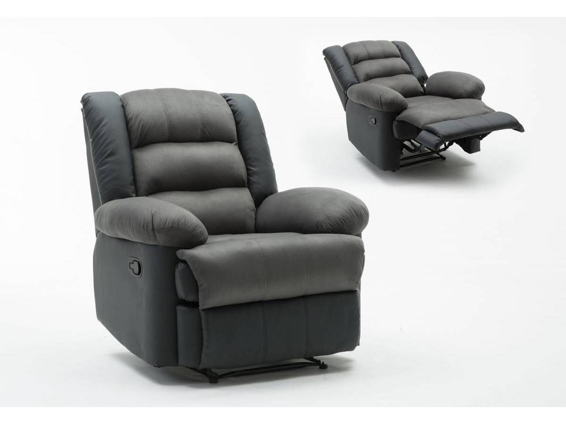 Butaca HABITAT ET JARDIN relax Buckingham Negro (50x75 cm - Madera maciza y contrachapada)