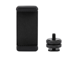 Adaptador De Tornillo De Zapata Flash 1/4, Soporte Para Trípode Y Clip Para Teléfono Para Cámara Dslr