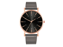 Reloj De Moda Para Hombre Y Mujer, Correa De Malla, Esfera Redonda, Movimiento De Cuarzo, Para Parejas.