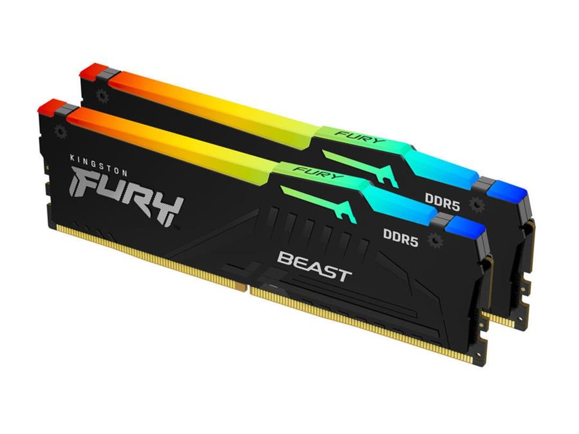 64 GB 5600 MT/s DDR5 CL40 DIMM Fury Beast RGB 32 GB Kingston (kit de 2)