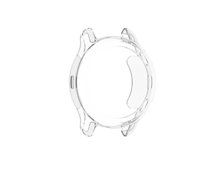 Caja de reloj Garmin Venu 2 Plus de TPU, medio paquete, color caramelo (transparente)