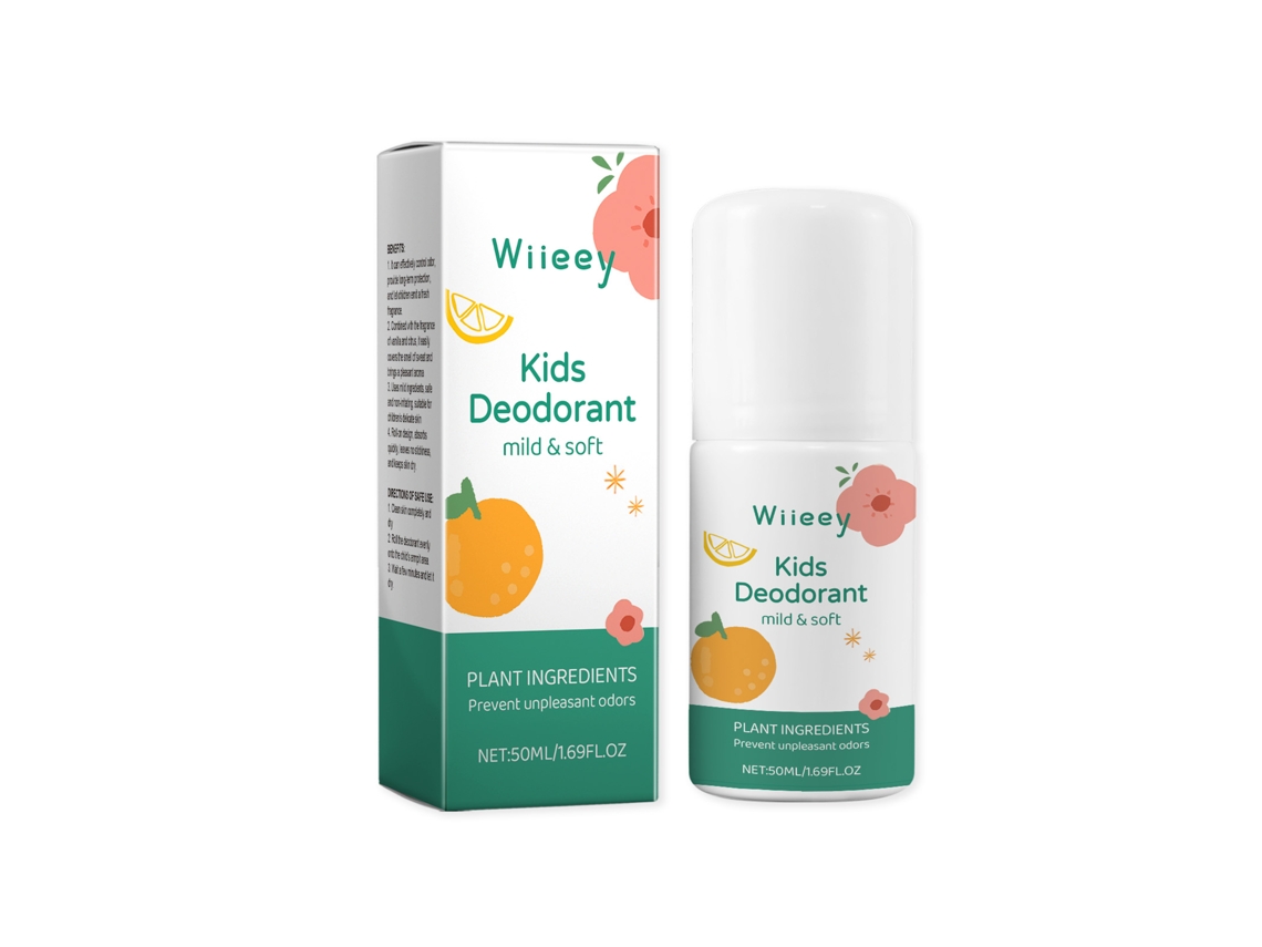 Perfume roll-on Wiieey de vainilla y cítricos para niños: suave y fresco.
