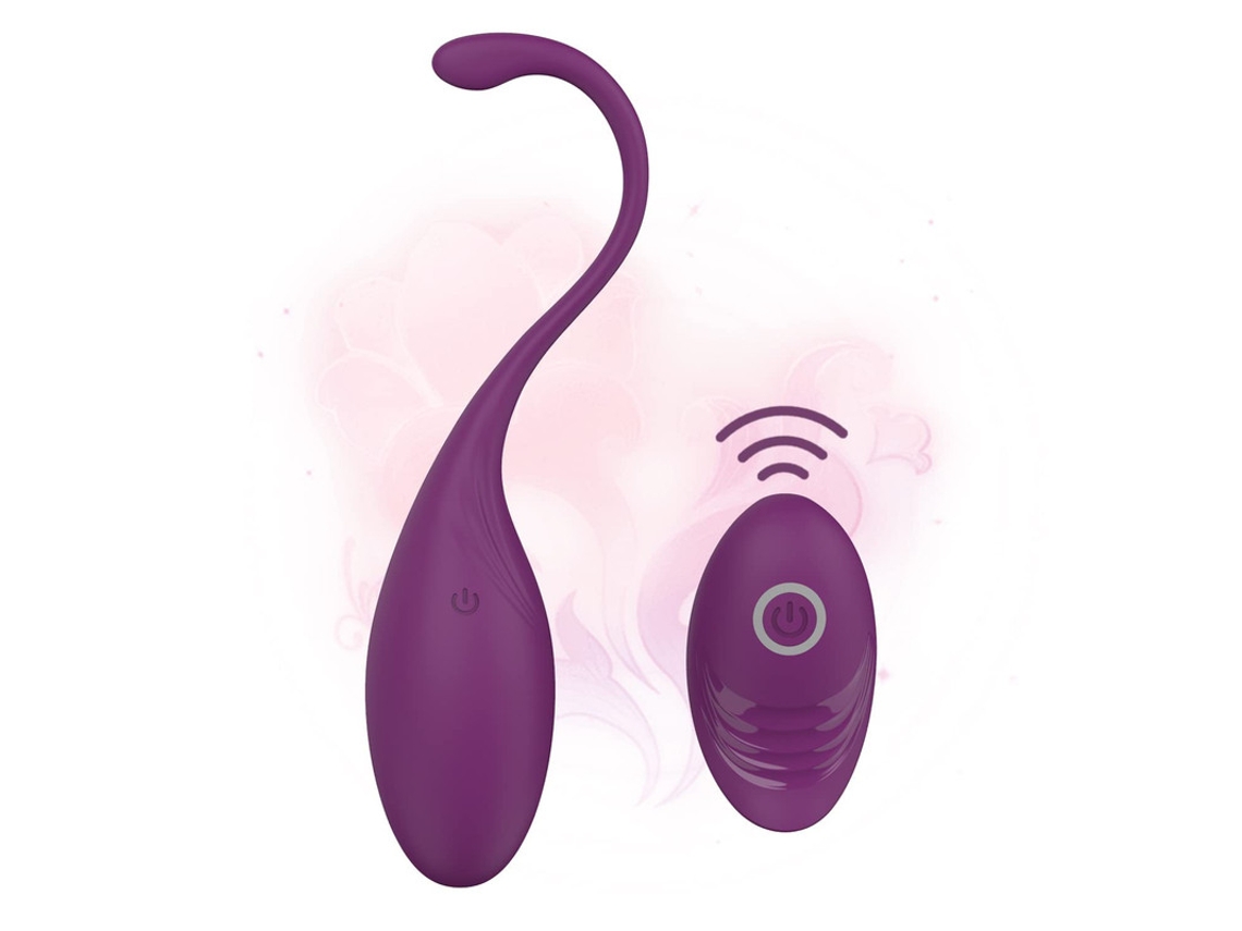 Vibrador De Control Remoto Impermeable Recargable Con 10 Modos De Vibracin Para Mujeres (prpura) Yizhood