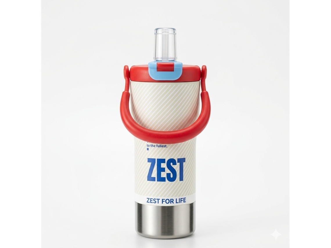 Botella térmica Zest Bk 668-21 roja + beige