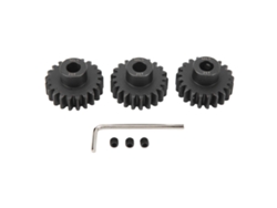 Juego De Piñones M1.5 De Acero De 8 Mm Con Tornillo De Fijación Para Coches Rc 1/5, 1/8 Y 1/10 (21 Dientes) - 3 Piezas