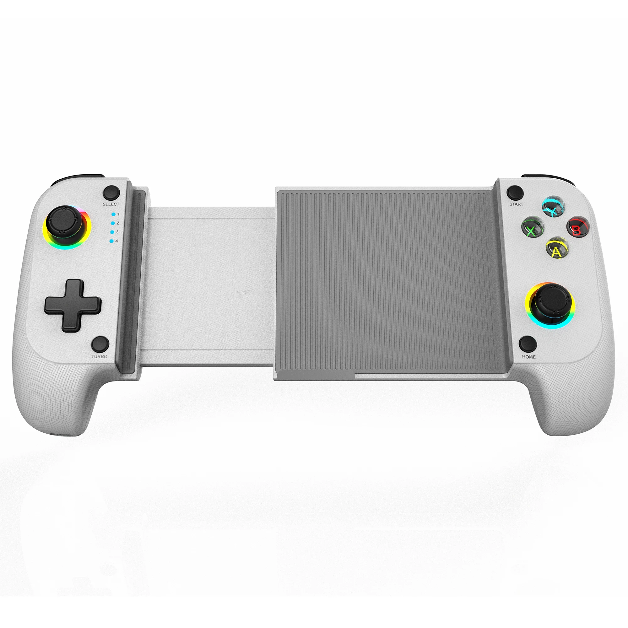 Mando para iPhone y Android con iluminación RGB, compatible con PS Remote Play, Xbox Cloud y más, color blanco
