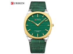 Reloj De Pulsera De Cuarzo Delgado Para Hombre Con Correa De Cuero, Estilo Casual Y Elegante.