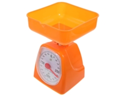 Balanza De Cocina Naranja De 2 Kg Con Pantalla De Plástico Transparente
