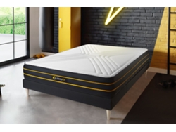 Canapé de Matrimonio Ultra Mola Ensacada Memoria SLEEPFIT Espuma con memoria Negro (160x200)