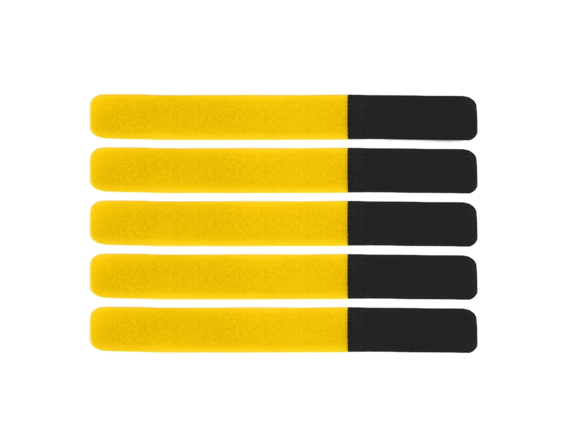 Duuti 5pcs Correas Para Bomba De Bicicleta Ajustables Reutilizables Para Rack De Bicicleta Amarillo