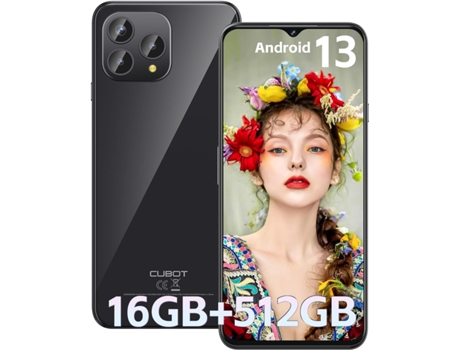 Smartphone 4G CUBOT P80 16GB 512GB 6.58” Negro