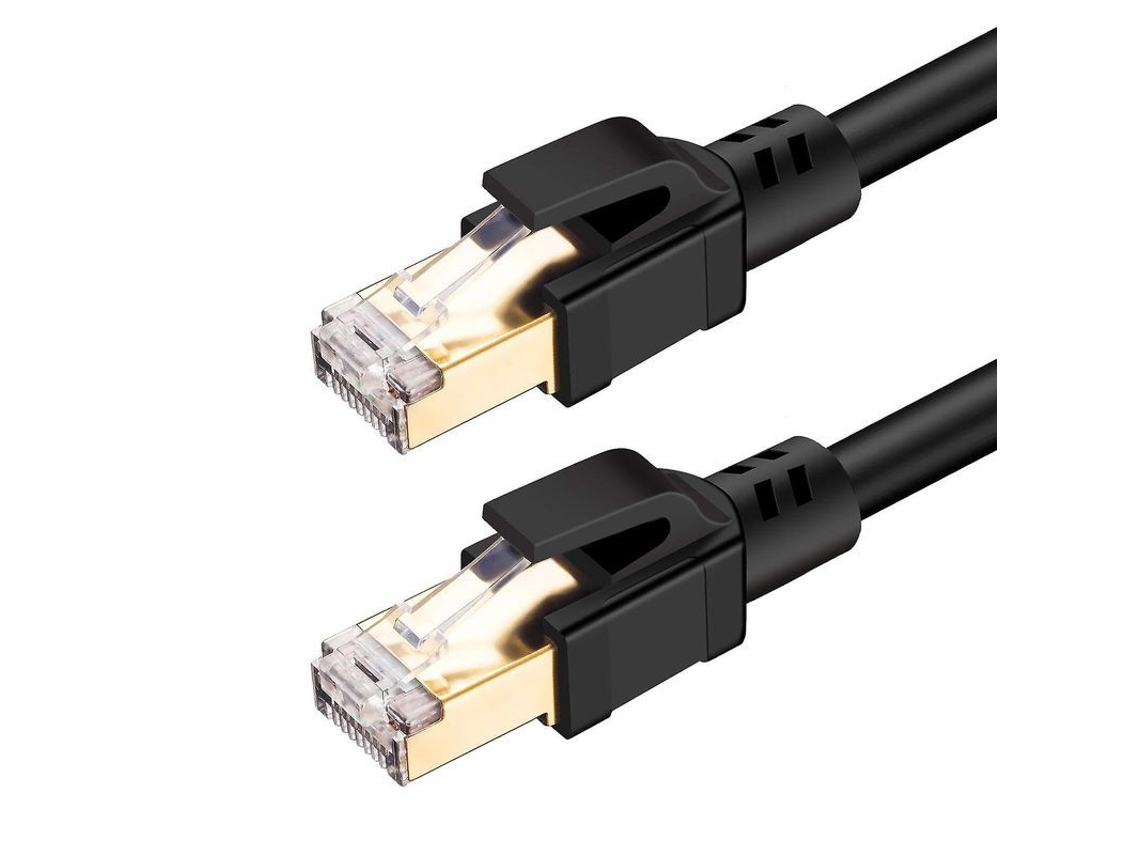 Cable Ethernet Cat 8, Cable De Red Lan Sftp Rj45, Velocidad De 40 Gbps / 2000 Mhz (3 M)