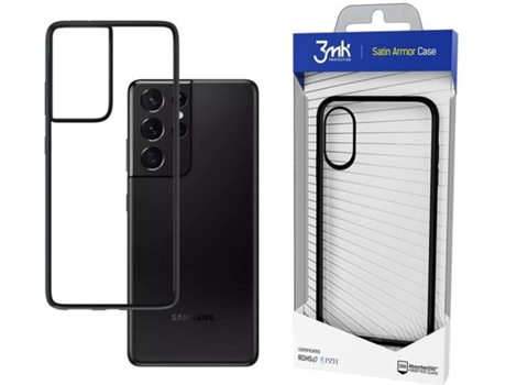 Funda Samsung Galaxy S21 Ultra 5G 3MK Anti-Choque (Transparente)