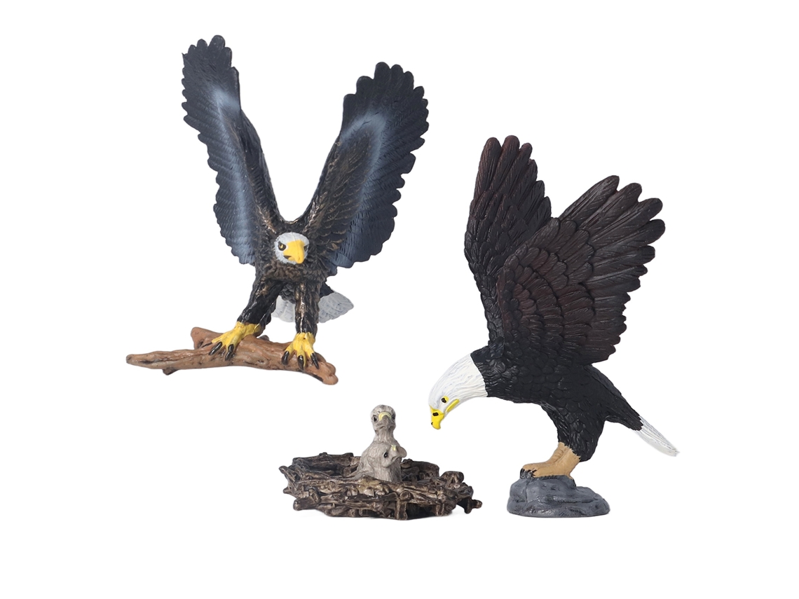 Figura Realista De Águila Simulada, Juguete Educativo De Plástico Para Niños.