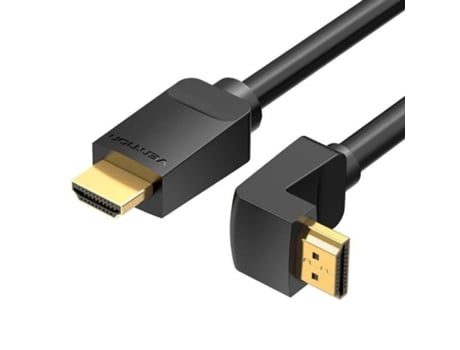 Cable Hdmi 2.0 4K Acodado VENTION Aaqbf/ Hdmi Macho Hdmi Macho/ 1M/ Negro