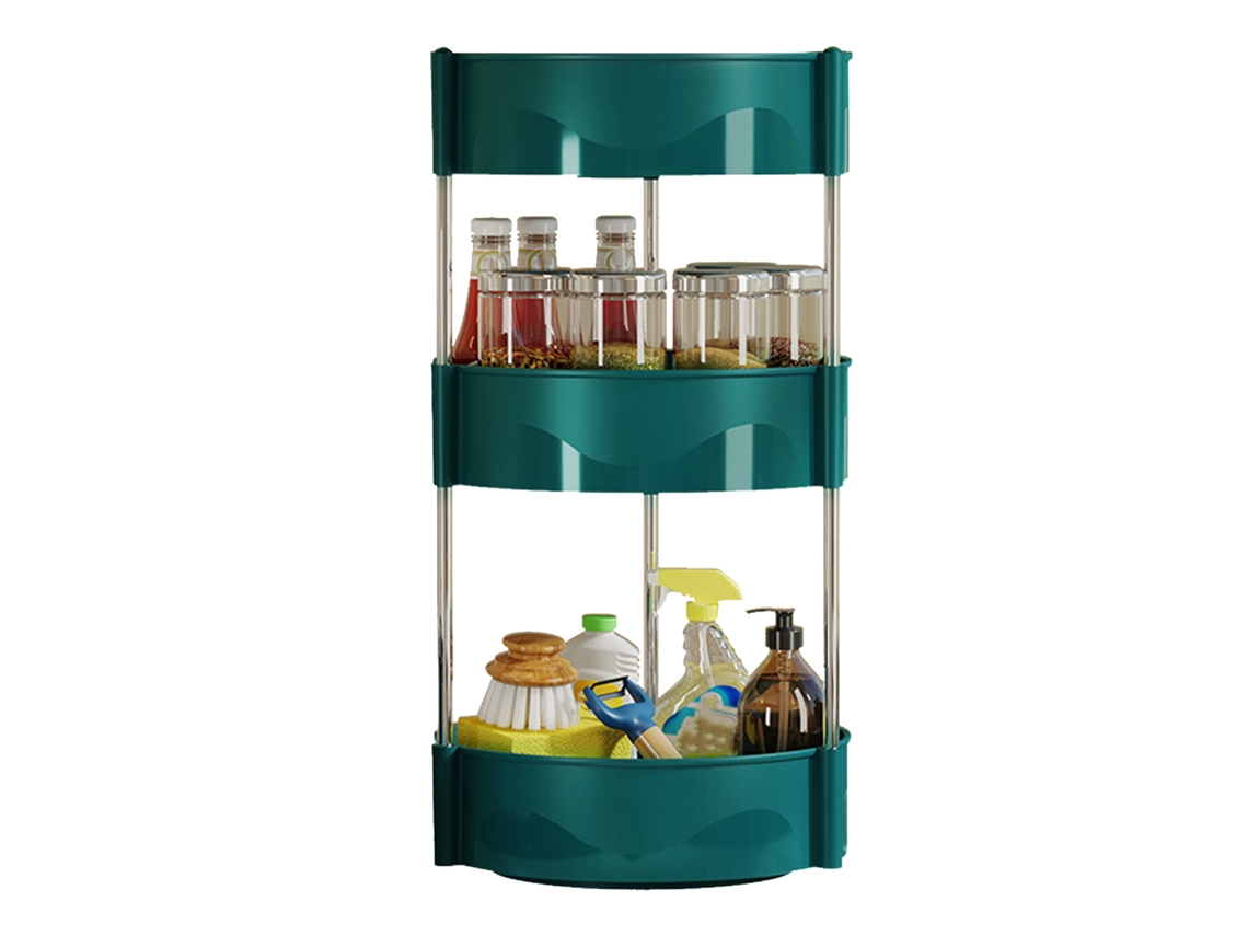 Estante Giratorio De Especias De 3 Niveles, Multifuncional, Para Almacenamiento En La Cocina (verde)