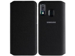 Funda SAMSUNG Galaxy A40 Wallet Negro