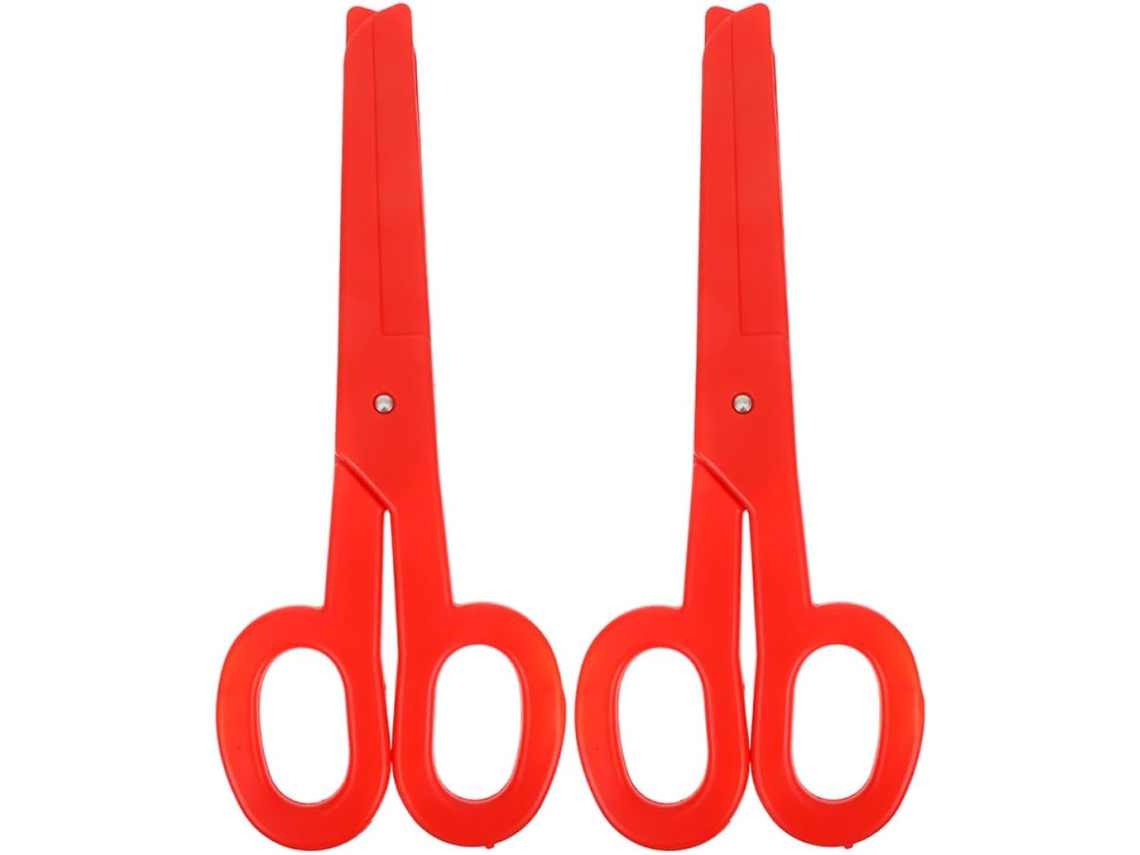 Tijeras Gigantes De Plástico Rojo Para Payaso, Accesorio Portátil Para Disfraz.