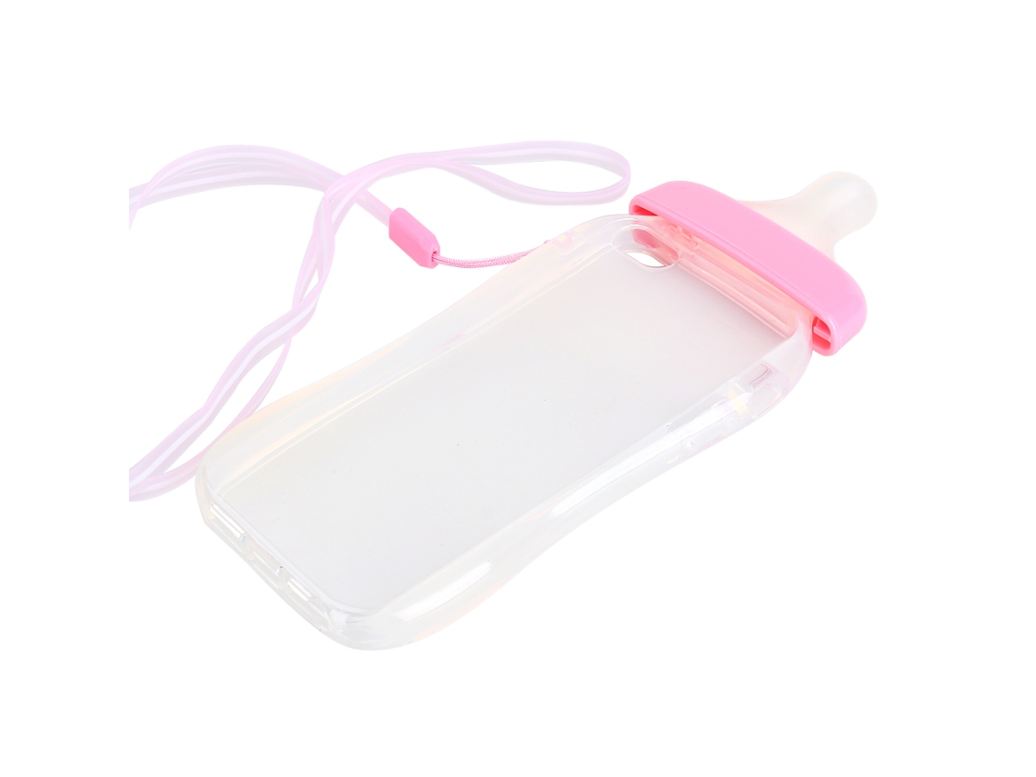 Cubierta De Silicona Tpu En Gel Con Diseño De Biberón De Leche Y Pezón De Bebé 3d Lindo Para Iphone 5/5s