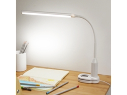 Lámpara De Mesa Led Con Clip, 24 Luces, Protección Ocular, Ajustable, Usb, 5w, Regulable, Blanca