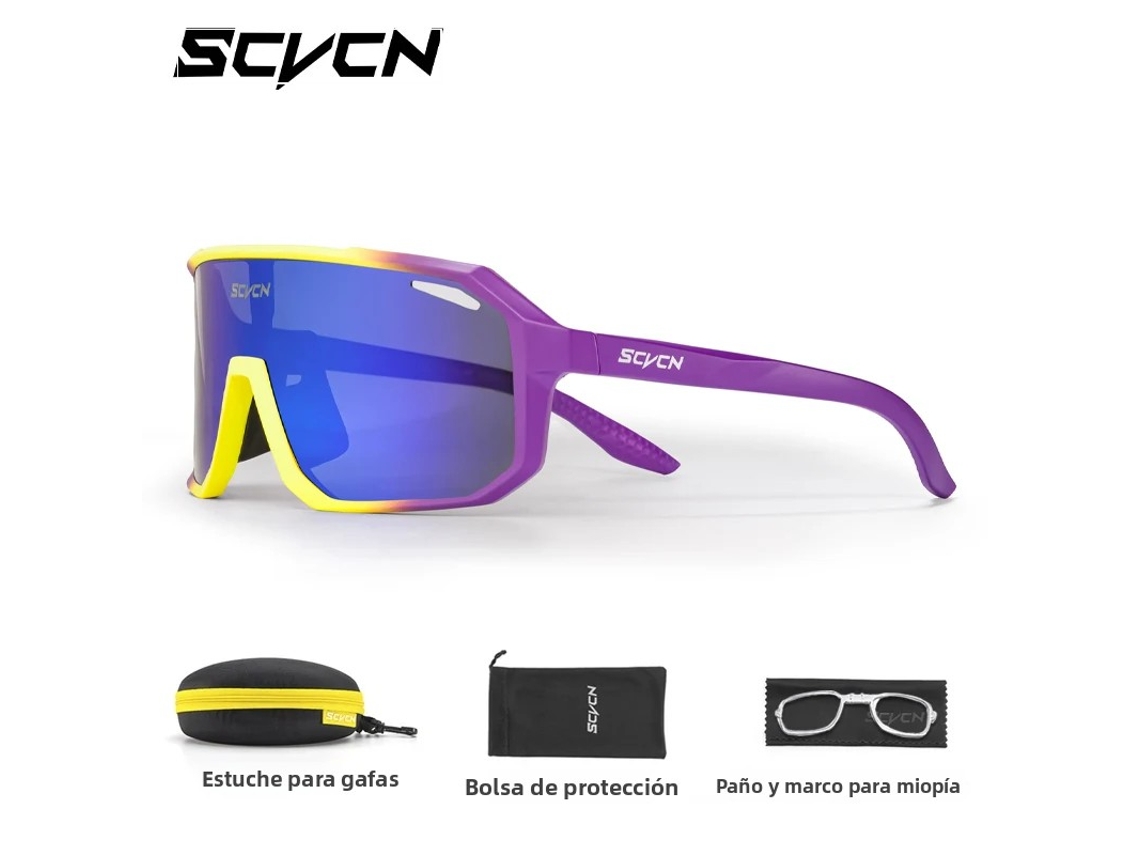 Gafas de ciclismo fotocromáticas unisex con estuche y protección UV400 MDUG (modelo estándar 9)