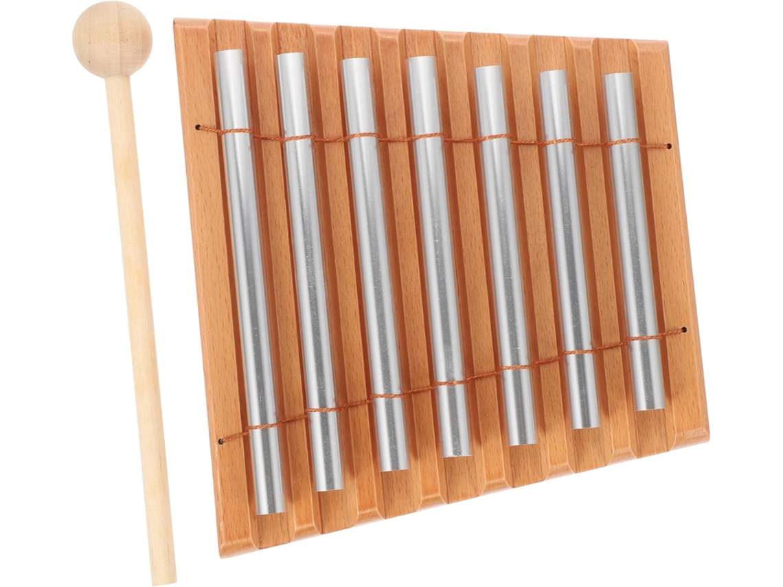 Instrumento De Percusión Educativo Con Mazo., Campana Musical De Mesa Con Tonos