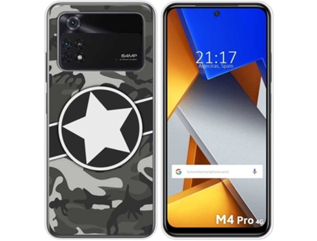 Carcasa para Xiaomi Poco M4 Pro 4G TUMUNDOSMARTPHONE Dibujos Camuflaje 02 Multicolor