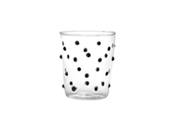 Vaso Zafferano Para Fiestas, Vidrio Negro, 45 Cl, Juego De 6 Piezas