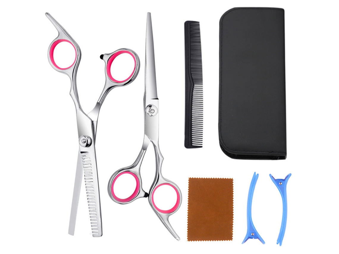 Tijeras profesionales para cortar cabello, tijeras para peluquero, juego de adelgazamiento, corte de cabello familiar, herramienta de peluquero JEDBESETZT