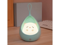 Lámpara Nocturna Con Sensor De Movimiento, Diseño De Gato Adorable, Recargable, Ideal Para Decorar La Habitación O Como Regalo (verde).