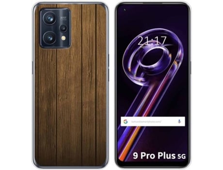 Carcasa para Realme 9 Pro Plus 5G TUMUNDOSMARTPHONE Dibujos Madera Multicolor