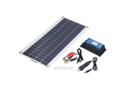 Kit De Panel Solar Monocristalino De Silicio De 8 W Con Controlador Portátil De 10 A Para Camping, Caravanas Y Navegación.