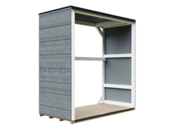Refugio de madera para exterior 1,14 m² 75 x 153 x H159 cm Timbela M980 1 Cavern Steel