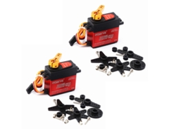 2 Servos Digitales Dsservo Ds3225 De 25 Kg, Resistentes Al Agua, Con Engranajes Metálicos, Para Coches, Barcos, Helicópteros Y Robots Rc.