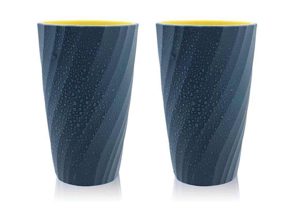 2 Vasos Para Cepillos De Dientes De Baño, Suaves, Duraderos E Irrompibles (azul Claro)