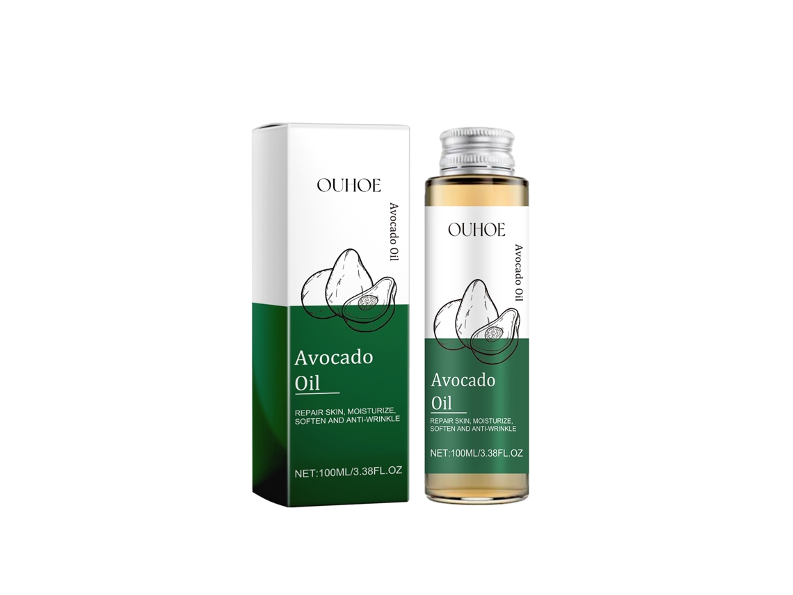El aceite de aguacate Ouhoe aclara e hidrata el cabello.