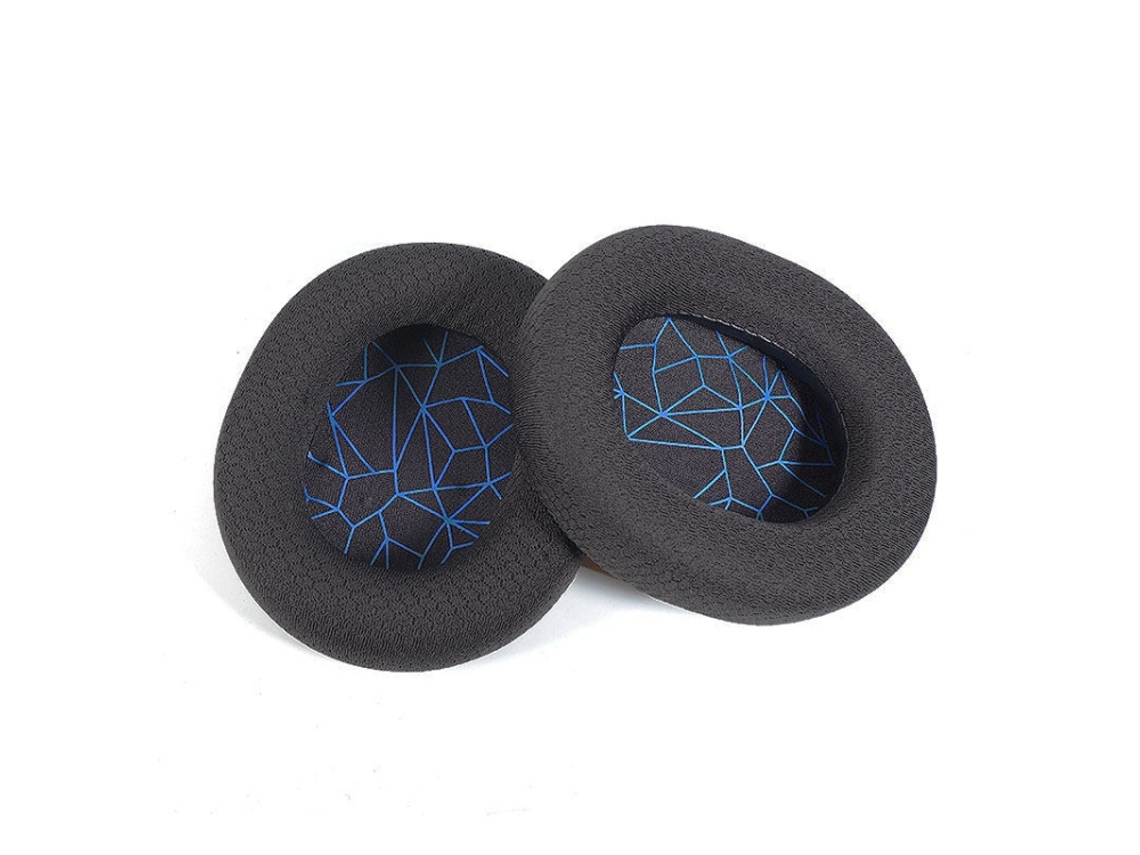 Almohadillas para auriculares Steelseries Arctis 5, de esponja suave con estampado de malla, color azul.