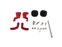 Elevador De Rueda Para Coche Rc Traxxas E Revo2.0, Aleación De Aluminio, Ángulo Ajustable, Con Dos Ruedas, Rojo.
