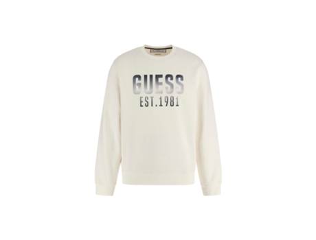 Sudadera de Hombre GUESS Beau Blanco (L)