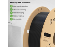 Filamento PLA MDUG para impresora 3D, 1,75 mm, 1 kg, blanco/negro, alta precisión, ecológico, cero burbujas.