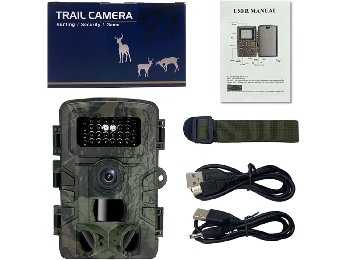 Caméra Faune Sauvage De Prize Photo Et Vidéo Jour Nuit, 2.0 Pouces, Multifunción, Chasse En Plein