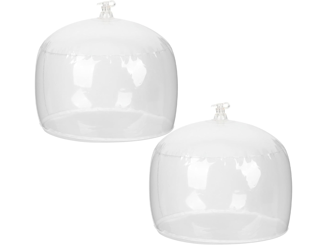 Soporte Inflable Sombreros Niños Niñas Pvc Transparente Juego 2 Piezas Portátil Ligero Guardar Exhibir Viaje
