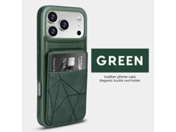 Capa Para Celular Samsungsung/capa De Couro/porta-cartões (2 Em 1)verde Escuro - Samsung S24