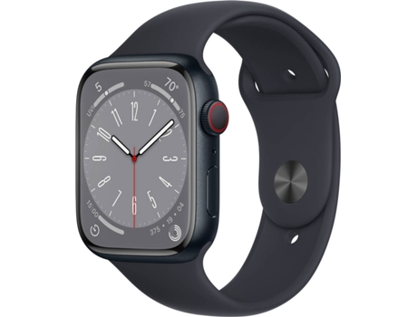 APPLE Watch Series 8 GPS+Cellular 45 mm Medianoche con Correa Deportiva Medianoche